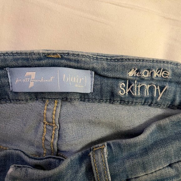 7 for All Mankind b(air) denim, the ankle skinny - Picture 4 of 9